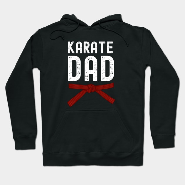 Karate Dad Red Belt Hoodie by footballomatic